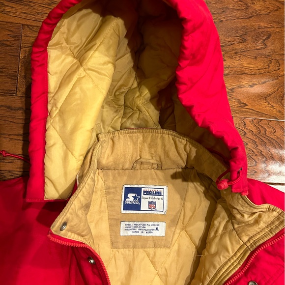 San Francisco 49’ers NFL Pro Line starter jacket XL detachable hood. - Picture 2 of 10